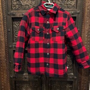 Tommy Bahama Kids Red and Black Plaid Jacket